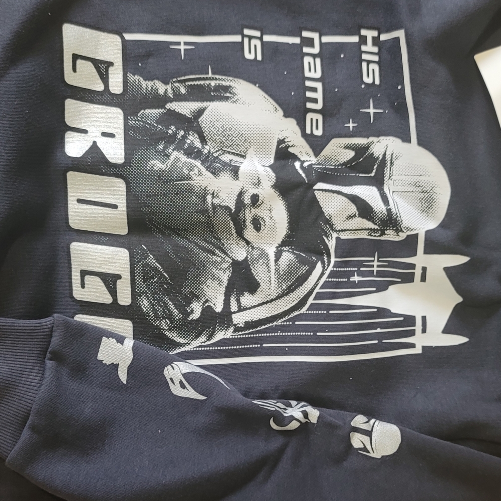 Star Wars Grogu and Mandalorian Men's Sweater - Black